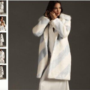 Maeve Faux Fur Stripe Coat - IMPOSSIBLE TO FIND